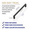 Ravinte 10 Pack Matte Black Cabinet Pulls, 5 Inch (128mm)