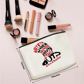 Funny Shark Makeup Bag - Teacher & New Teacher Gifts - Cosmetic Pouch for Women - Perfect for Christmas, Birthday or Retirement