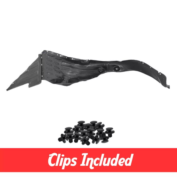 Aftermarket Products Front Drive Side Fender Liner w/ Clips For