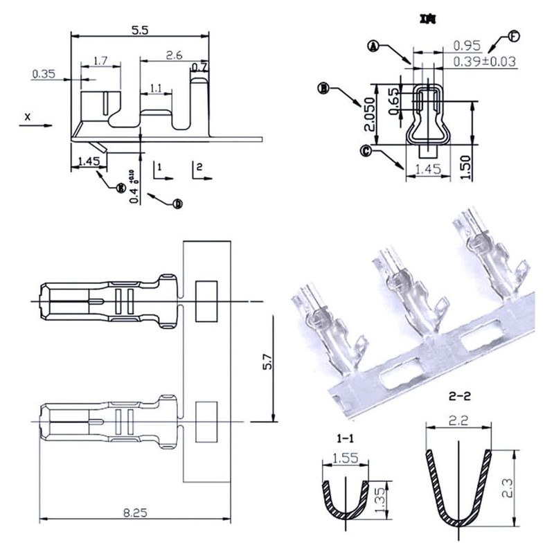 PENGLIN 460PCS JST PH 2.0mm Connector kit,2/3/4/5/6 Pin Housing Adapter,PH