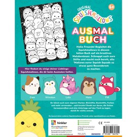 Hinkler - Original Squishmallows Colouring Pad - 32 Pages - Colouring Pages for Children and Teenagers