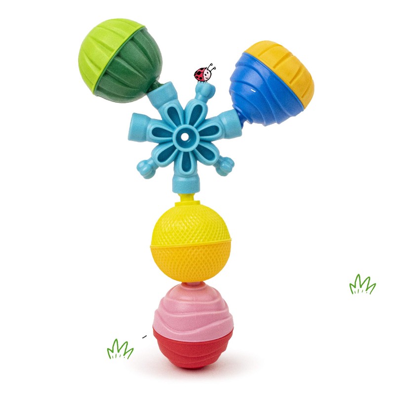 Lalaboom Baby Toy Lalaboom Beads Bag Set 48 Pieces BL460