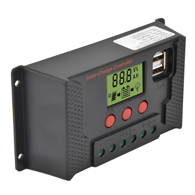 PWM LCD Solar Charge Controller 12V 24V 10A Battery Charge
