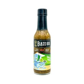 Blaze 619 Garlic Verde Hot Sauce - Mild Spicy Handmade All Natural Gluten Free Sugar Free Low Sodium (5 oz.)
