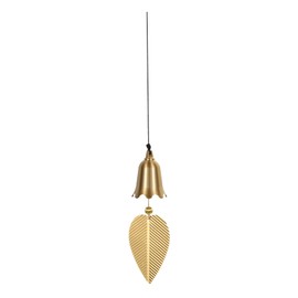 PATIKIL Gold Leaf Hanging Bell 13", Chinese FengShui Bell Good Luck Wind Chime for Door Window Home Decor Wealth and Safe Pendant(Ancient Bell-Shaped), Golden