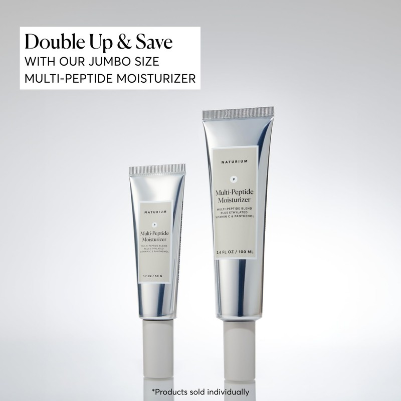 Naturium Multi-Peptide Moisturizer, Hydrating & Smoothing Skin Care, Moisturizes with