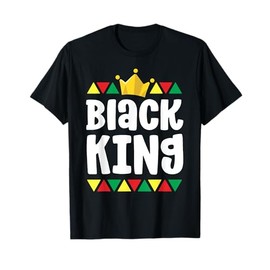 Black History Shirts For Boys Kids Black King African Pride T-Shirt