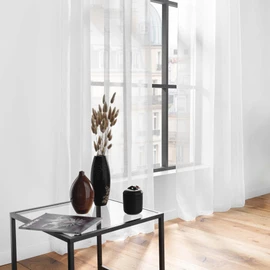 Douceur d'Intérieur, Lissea Curtain with eyelets, polyester, White140 x 240 cm