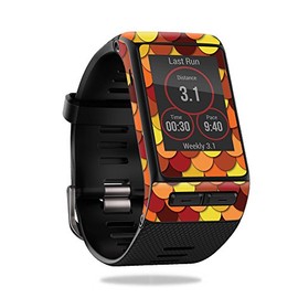MightySkins Skin Compatible with Garmin Vivoactive HR wrap Cover Sticker Skins Red Scales