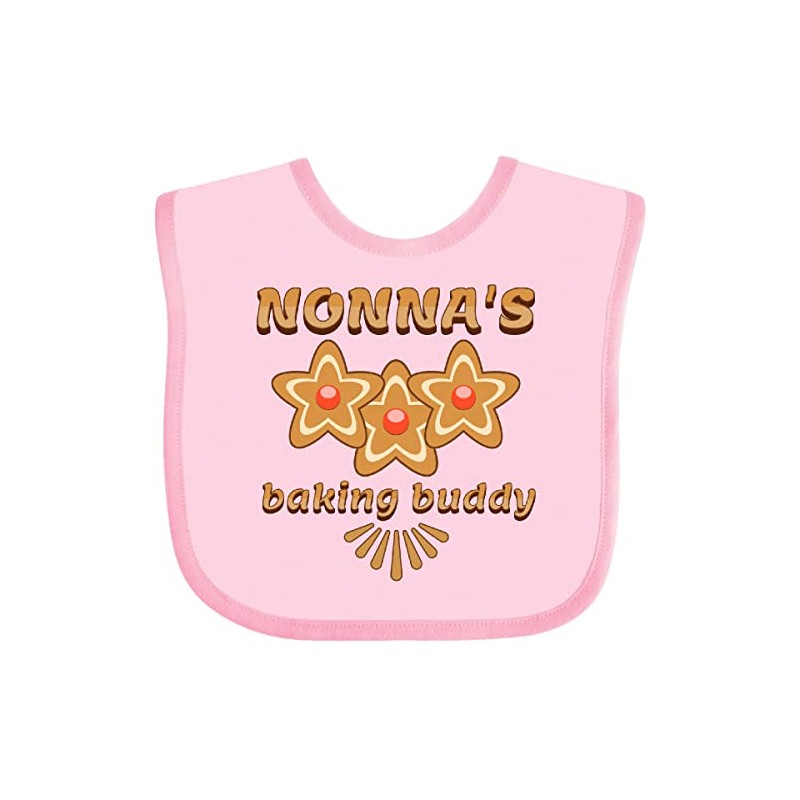 inktastic Nonnas Baking Buddy Grandchild Baby Bib Pink 41fa7