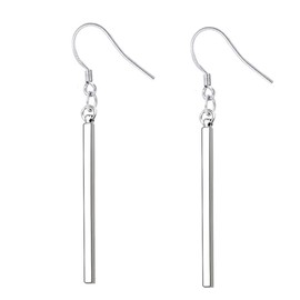 Bar Dangle Earrings Long Vertical Bar Drop Earrings Thin Stick Drop Earrings for Women Fashion Jewelry(H:Bar/Hook)