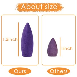 120 Pcs Large Backflow Incense Cones, 4 Mixed Natural Incense Waterfall, Sandalwood Rose Lavender Sakura for Backflow Incense Burner, Relaxation Meditation Yoga Gift