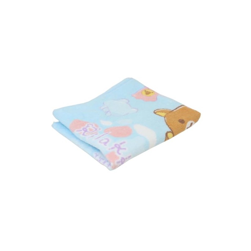 Rilakkuma Face Towel with Pile Dye Print