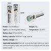 Mspalocell AA and AAA Battery,1.5V Rechargeable Lithium Batteries Combo,4-Pack 3500mWh