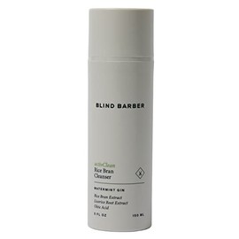 Blind Barber- Limpiador de salvado de arroz activClean - Limpiador facial diario para hombres - Limpiador facial espumoso hidratante con