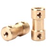 5 Piece Motor Copper Shaft Coupling Connector Sleeve Transfer Joint