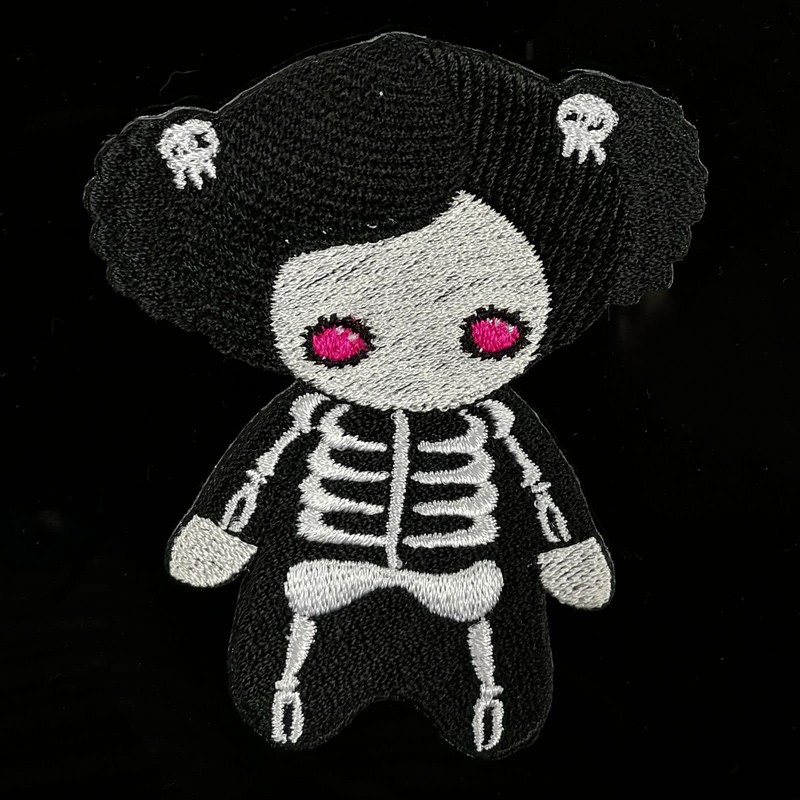 Freak Scene Skeleton Girl Patch