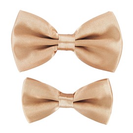 axy Father-son partner look bow tie, already tied, in various colours, bow ties for men, children, boys, ideal for festivals, photo shoots, weddings, FLIP1, beige