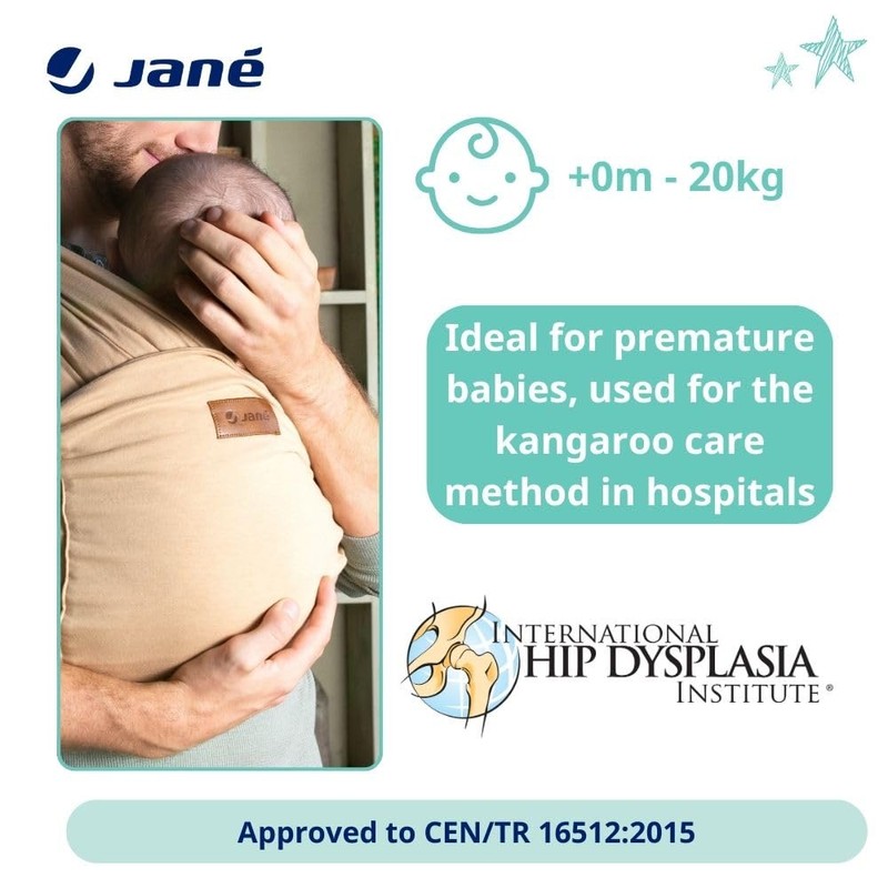 Jané Cocoon Preterm Baby Swaddle Wrap Ergonomic 20kg 5m Long