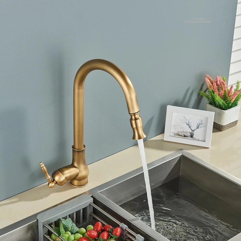 Rozin Kitchen Faucet Pull Out Spray Single Handle Sink Swivel