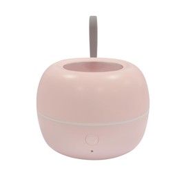 Zyntieu Portable Pacifier Sanitizer, UV Light Sanitizer Box, 99.99% Cleaned in 3 Minutes, 90 Disinfection Cycles, USB Rechargeable, Baby Pacifier Sanitizer On The Go (Large Pink)