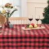 Midsummer Breeze Buffalo Plaid Rectangular Tablecloth-Cotton Gingham Table Cloth for