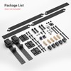 CCJH 5FT/60'' Bi-Folding Barn Door Hardware Sliding Track kit Heavy