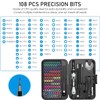 Precision Screwdriver Sets 132-Piece with 108 Magnetic Drill Bit Set