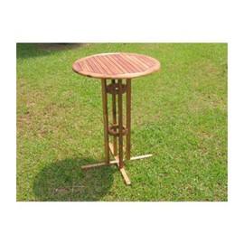 Maykoosh Bar Height Bistro Table - Acacia Wood with Oil Stain Finish for Classic Look, Perfect for Indoor/Outdoor Use, Add Bar Stools for Relaxation