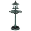 Outsunny 3-in-1 Garden Bird Bath Bowl Pedestal with Bird Feeder,