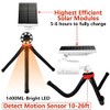 Solar Motion Security Lights Outdoor Camping Aluminum 9W 1400-Lumen (130W