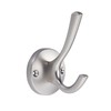 TUNNY 5 Pack Round Coat Towel Hooks - Brushed Nickel