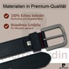 Pierre Cardin Men's Leather Belt, black