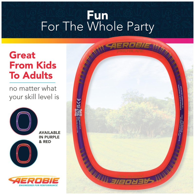 Aerobie Pro Blade Throw Ring, Lightweight Kids Toy for Disc