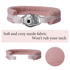 Generic 3 Piece Tracheostomy Tube Holder Adjustable Tracheotomy Intubation Securement Tape Tracheotomy Securemen,Reusable Tracheotomy Tie for Post Neck Surgery (Pink)