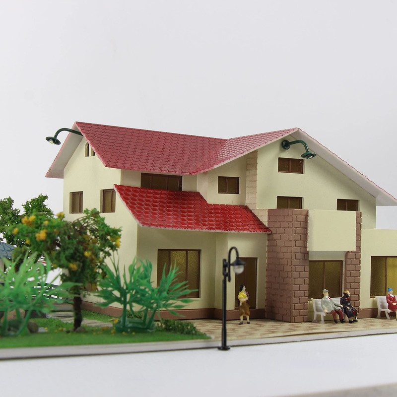 Evemodel 10pcs Model Railway 1:87 Hanging Lamp Outdoor Wall Goose