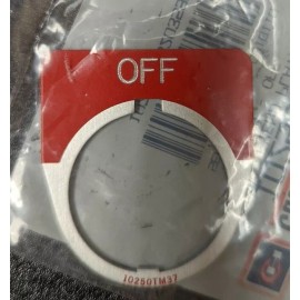 Eaton 30 mm Legend Plate - Red-"OFF" - 10250TM24 Cutler Hammer Eaton ALUM. - NEW