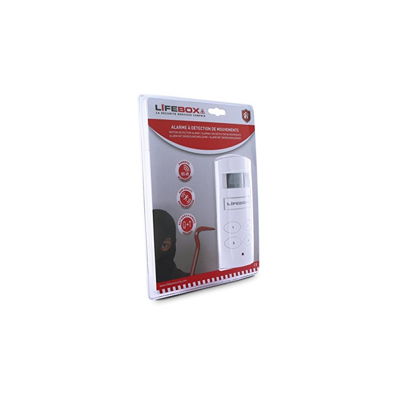 LifeBOX alarme14 Mini Alarm with Motion Detection à Code