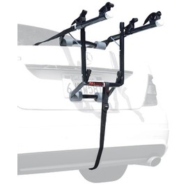Allen Sports Deluxe 2-Bike Trunk Mount Rack, Model 102DB, Black/ Silver, 23 x 15 x 4 inches