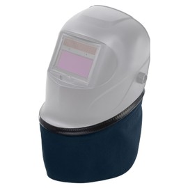 sourcing map Welding Helmet Bib FR Cotton Split Wrap-Around Helmet Bib Neck Protector Cover Welding Hood Accessories with Press Fit Seal for Most Welding Helmets, Dark Blue