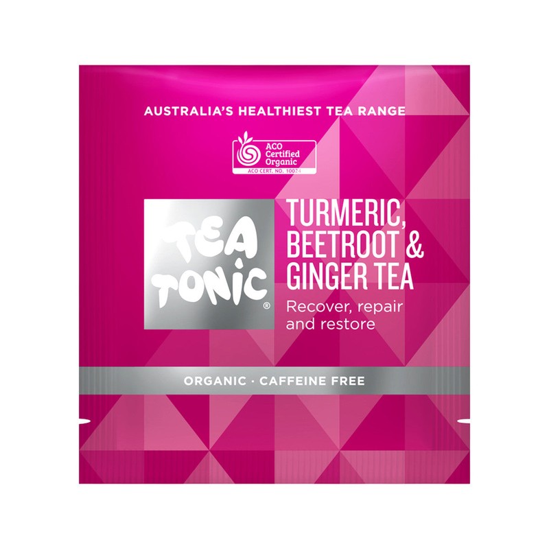 Tea Tonic Organic Turmeric Beetroot & Ginger Tea x 20