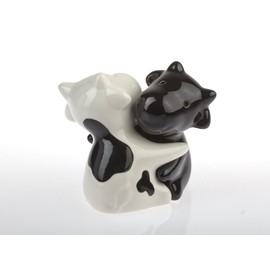 by-Bers Cow Hug Bull Cattle Frog Mouse Dog Animals Salt Shaker Salt Pepper Shaker Set Gift Ceramic Cow