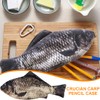 AWOXIHJ 1 Piece Fish Shaped Pencil Case Novelty Fish Pencil