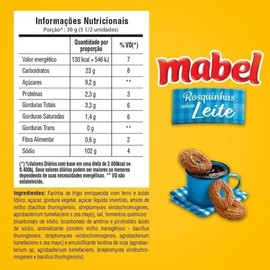 BRAZILIAN CORNER Mabel Rosquinhas Sabor Leite - Mabel 350g | Milk Cookies Mabel 12.3 Oz | Fresh & Crunchy Crisp Cookies with Milk Flavor | Cookie Snacks for Kids and Adults, Coffee Time and More