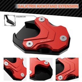 GALICTRIX Compatible with HONDA Goldwing GL1800 Accessories 2018-2024 2019 2020 2021 2022 2023 Motorcycle Kickstand Pad Side Stand Extension Foot Plate and Auxiliary Bracket Foot Pedal (Red)