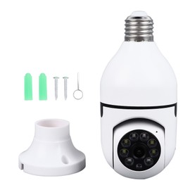 Light Bulb Security Camera Wireless 360 Degree Panoramic View 2 Way Talk Night Vision Home Surveillance Camera 2MP