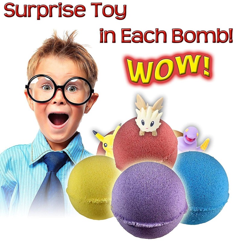 Relaxcation 6 Bath Bombs Set for Kids and Teens with