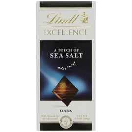 Lindt Excellence A Touch of Sea Salt Dark Chocolate Bar, 3.5oz (Pack of 6)