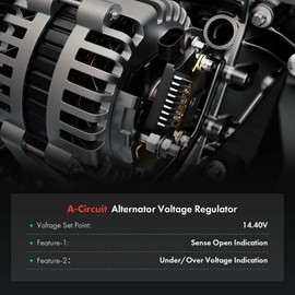 A-Premium Alternator Voltage Regulator Compatible with Mitsubishi Pajero 2800 1994-2000, PAJERO II 1994-1999, Shogun 2800 1994-2000 & Mitsubishi CANTER 2800 1996-2000, CANTER 3000 2000-2010, 2.8L, 14V