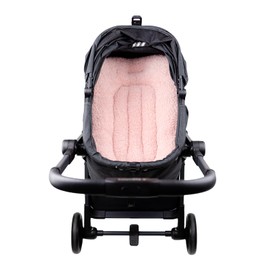 Easy Wash Dog Stroller Mat, Durable Orthopedic Pet Stroller Cushion for Dogs & Cats, Ergonomic Pad for Pet Cart, Ideal Accessories & Pads for Comfortable Rides (Cotton Pink, XS)